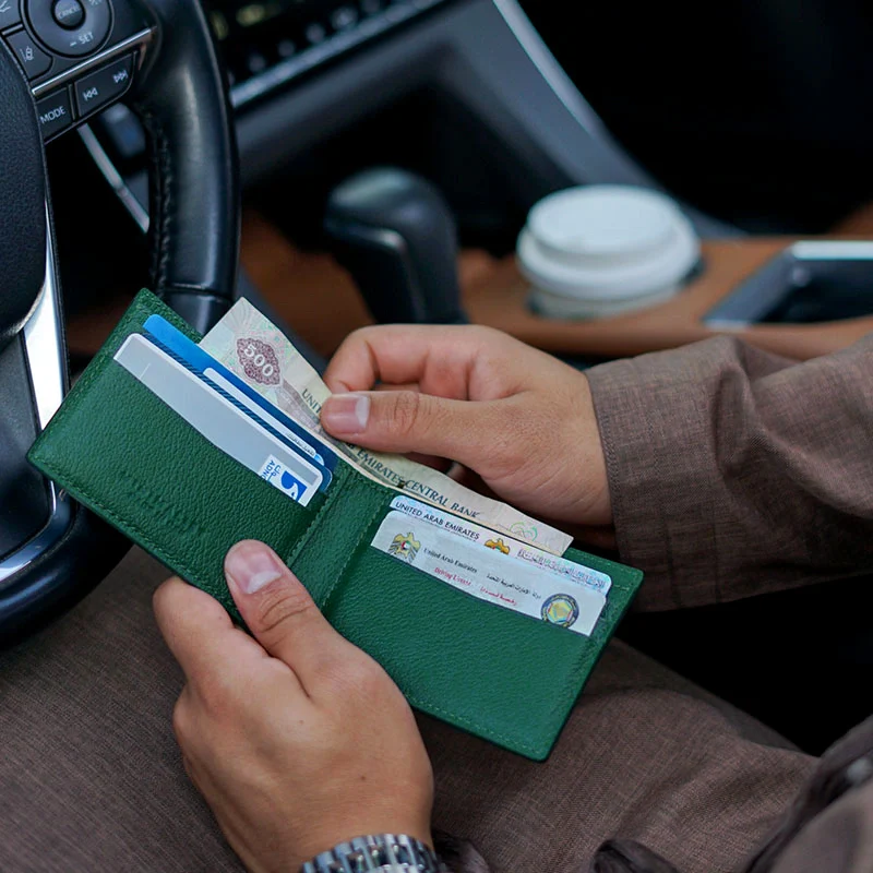 Camel Leather Green / Silver - Image 7