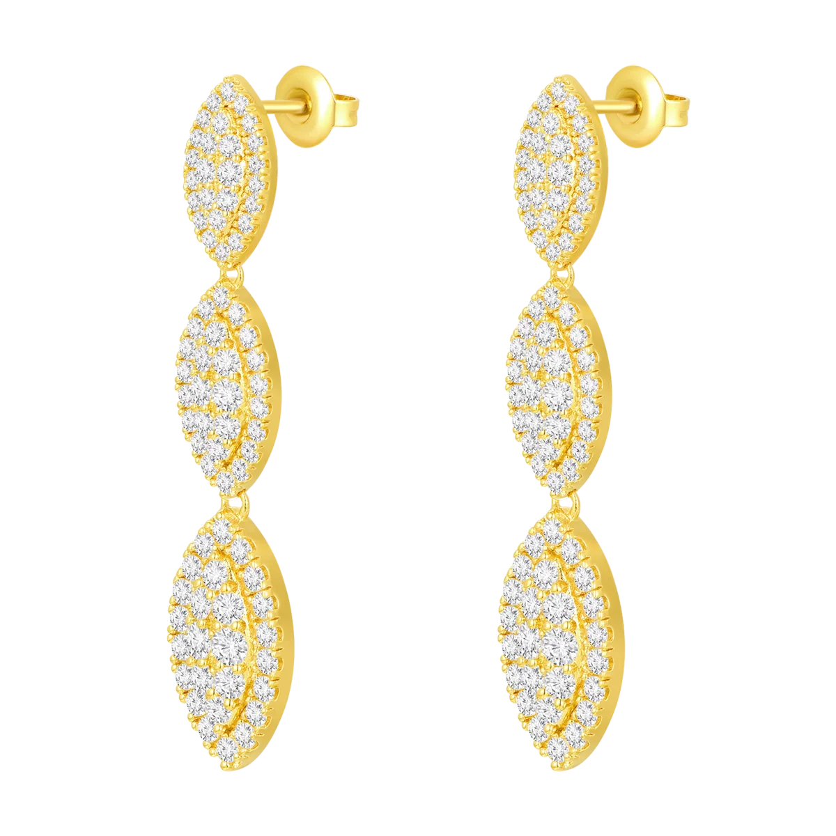 Daisy Leaf / Earrings Gold - Image 2