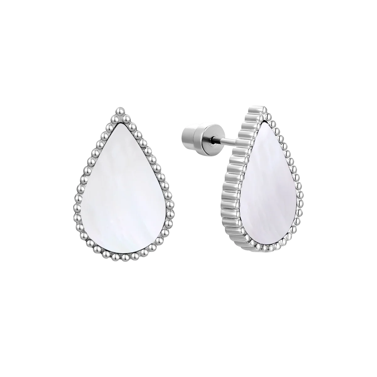 Drop / Earrings Pearl Silver - Image 2
