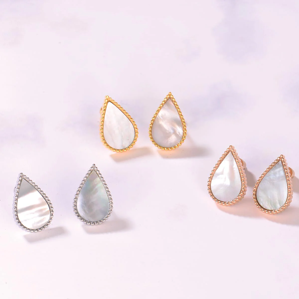 Drop / Earrings Pearl Silver - Image 4