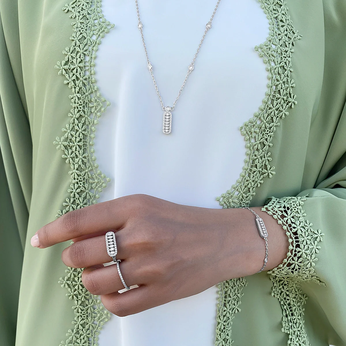 Fyne / Simple Necklace Silver - Image 8