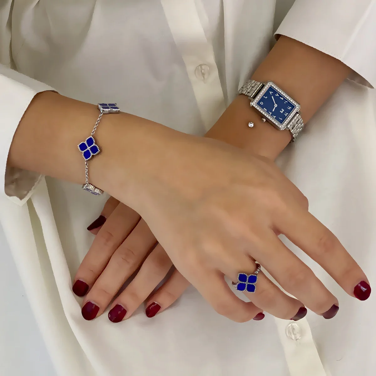 Joory / Bracelet Blue Silver - Image 6