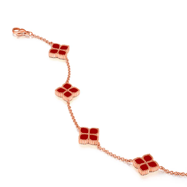 Joory / Choker Necklace Red Rose Gold - Image 3