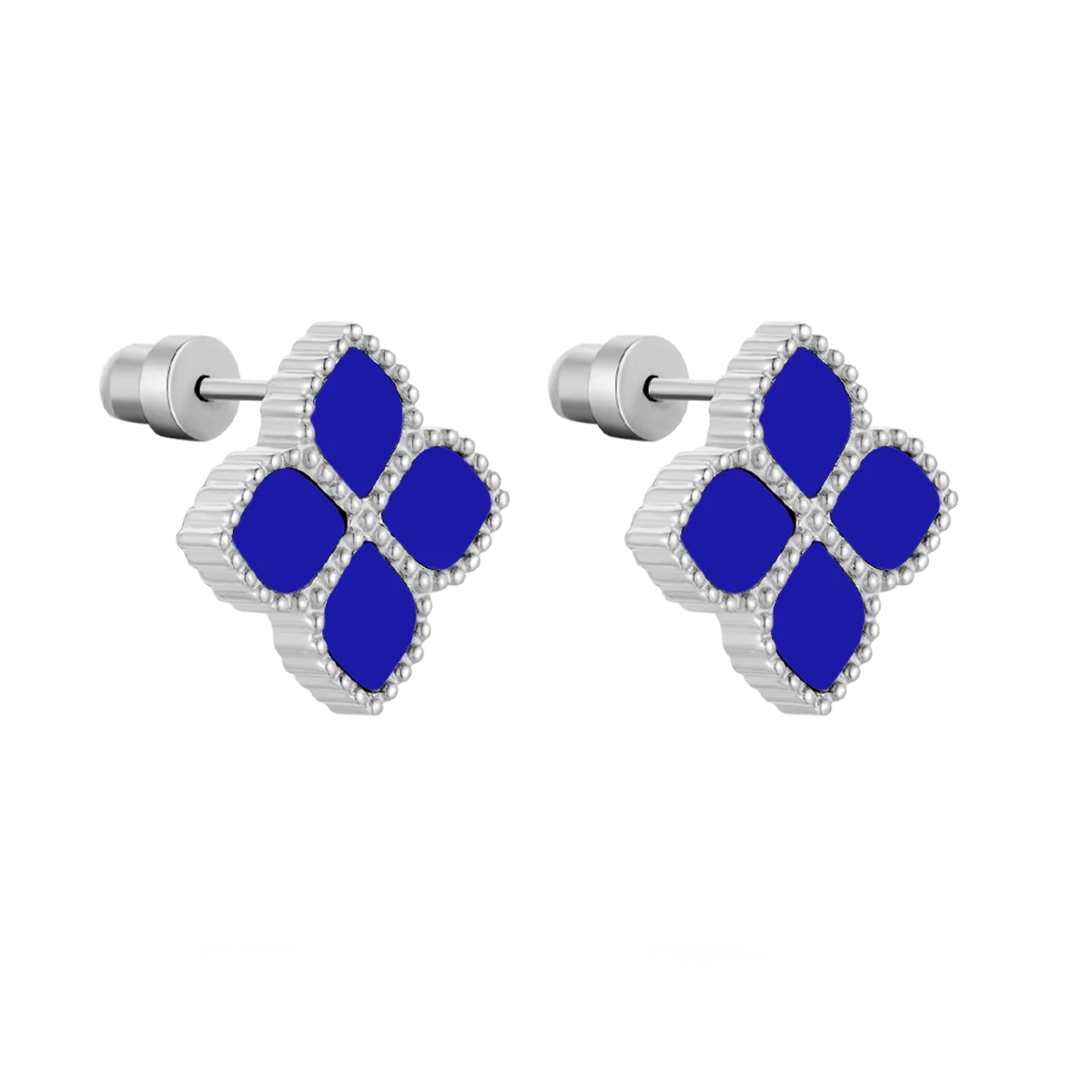 Joory / Earrings Blue Silver