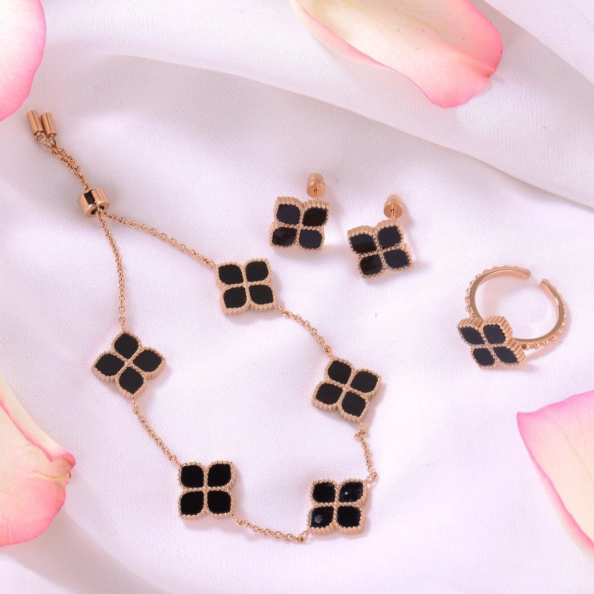 Joory / Necklace Black Rose Gold - Image 5