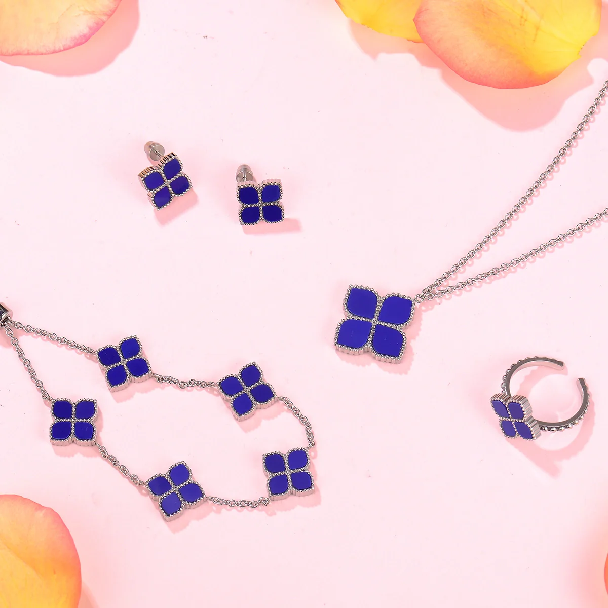 Joory / Necklace Blue Silver - Image 4