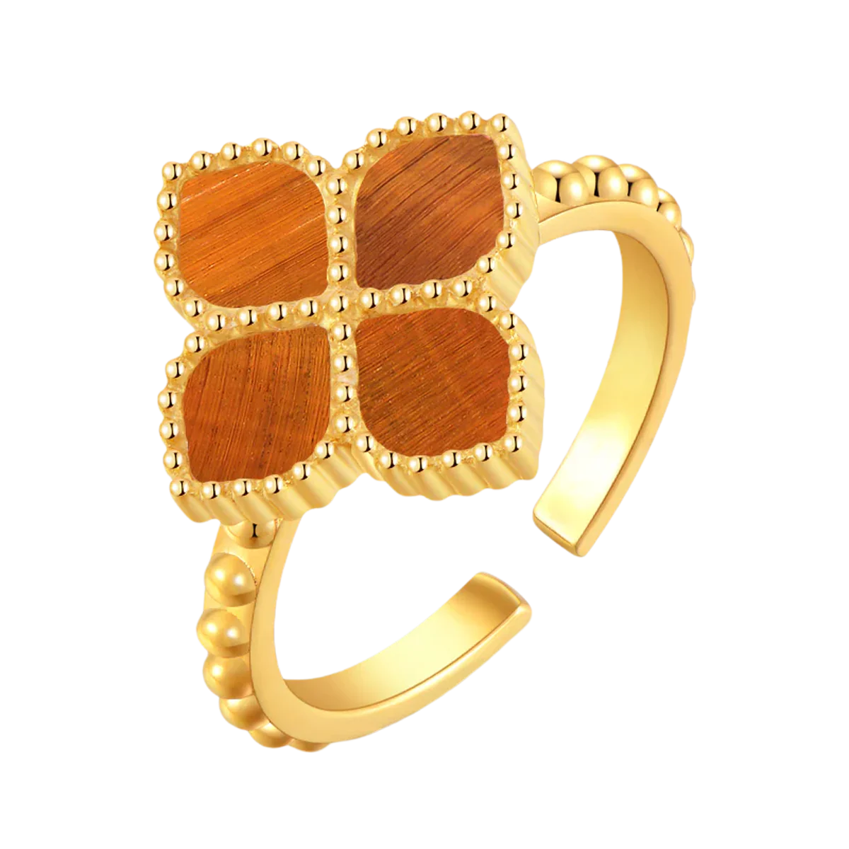 Joory / Ring Tiger Eye Gold