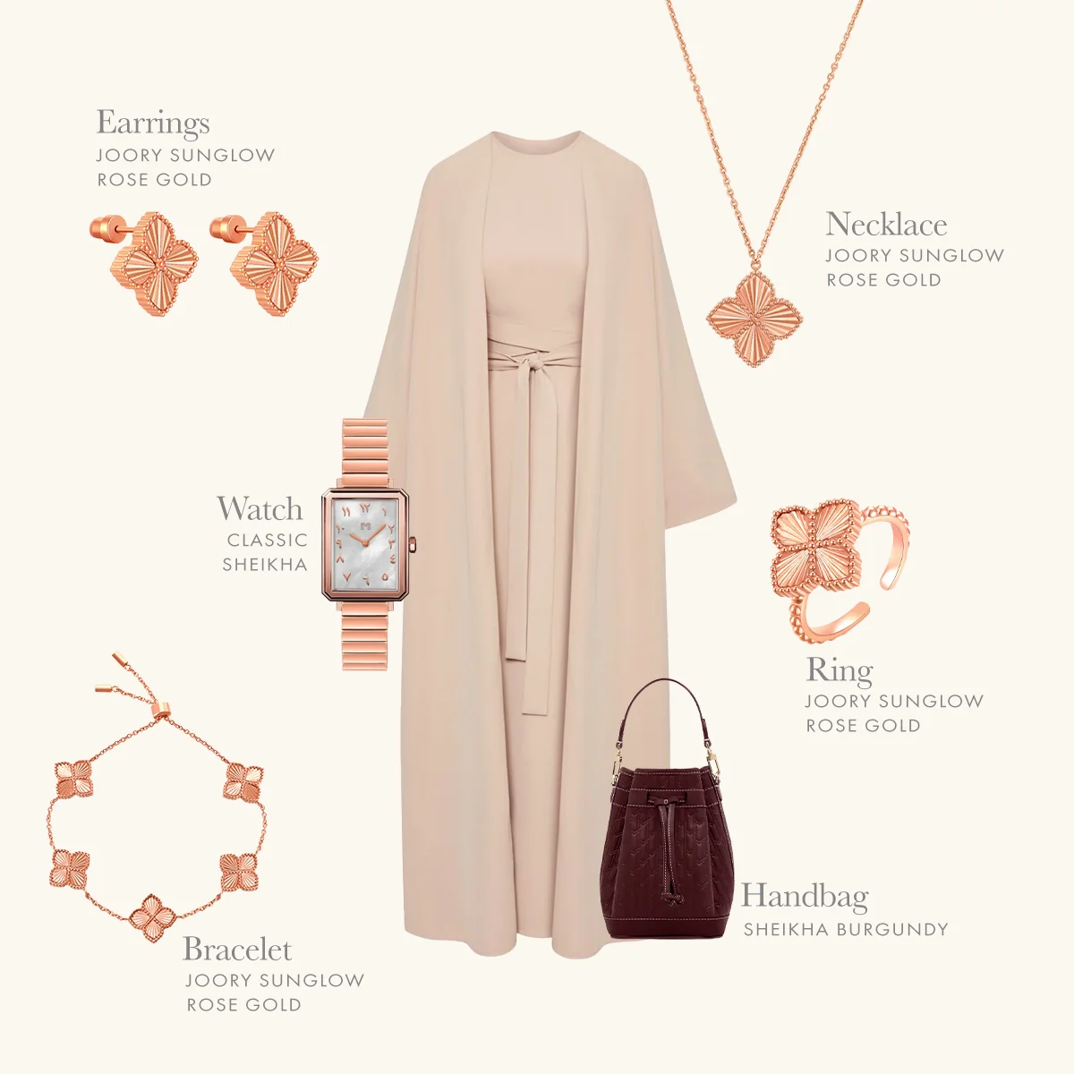 Joory / Sunglow Earrings Rose Gold - Image 7