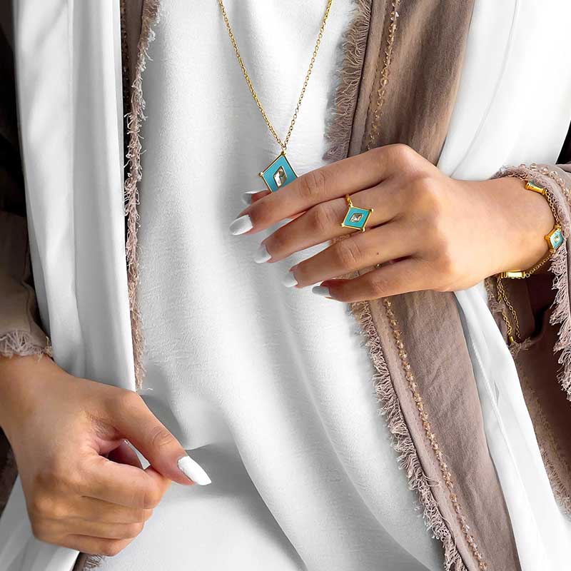 Kite / Ring Turquoise Gold - Image 3