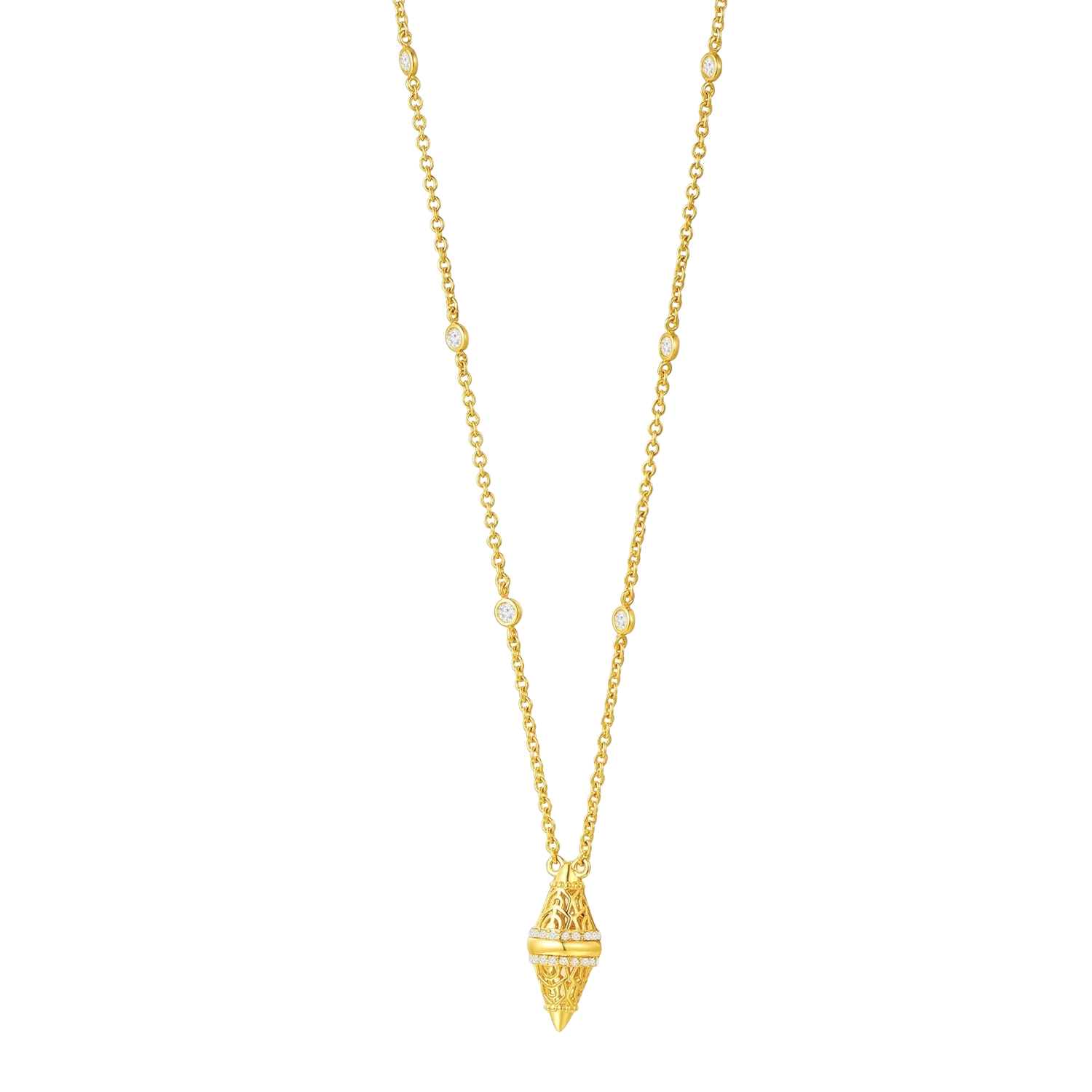 Lantern / Simple Necklace Gold - Image 2