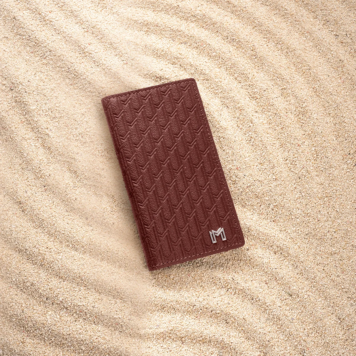 Camel Leather Burgundy / Silver - Image 5