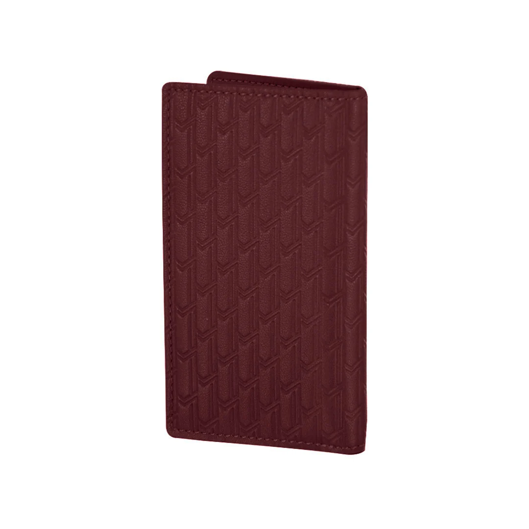 Italian Calfskin Leather Burgundy / Gold - Image 3
