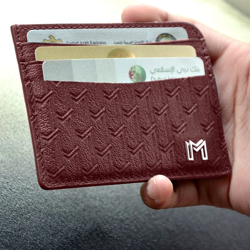 Maitha / Card Holder, Burgundy - Gift Set - Image 16