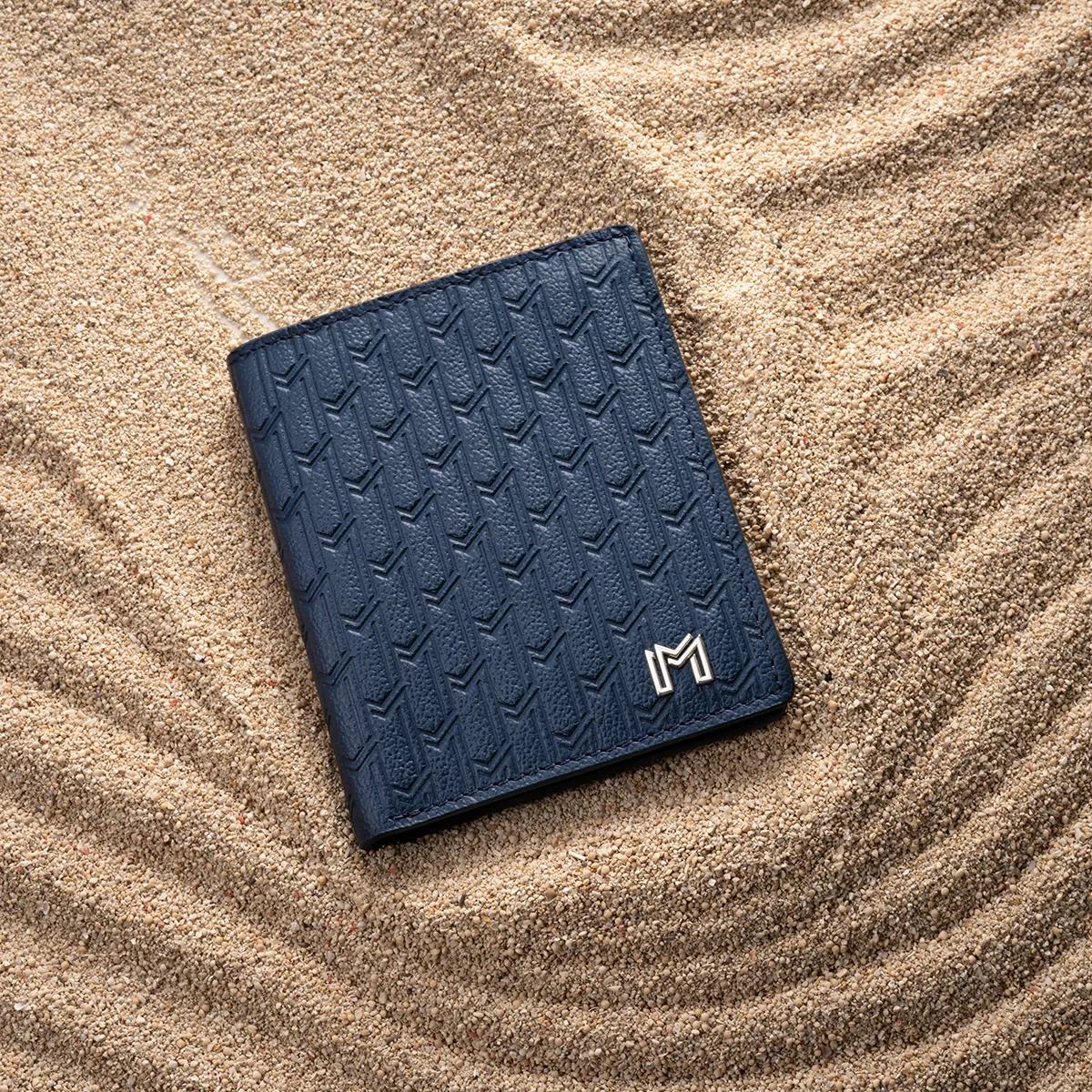 Camel Leather Navy / Silver - Image 4
