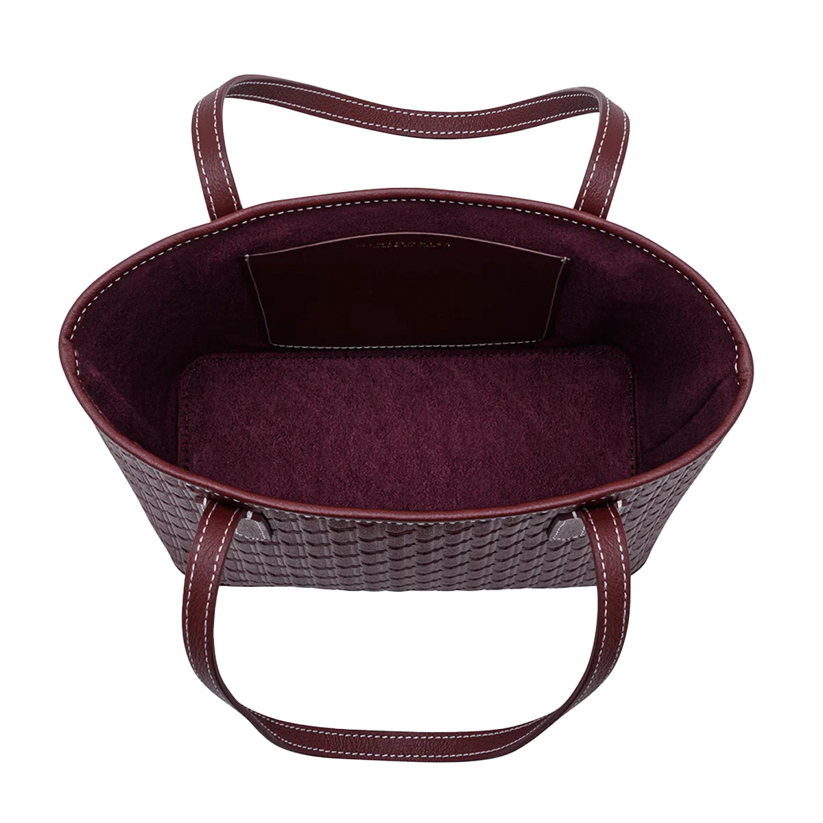 Mini Tote Bag / Burgundy - Image 4