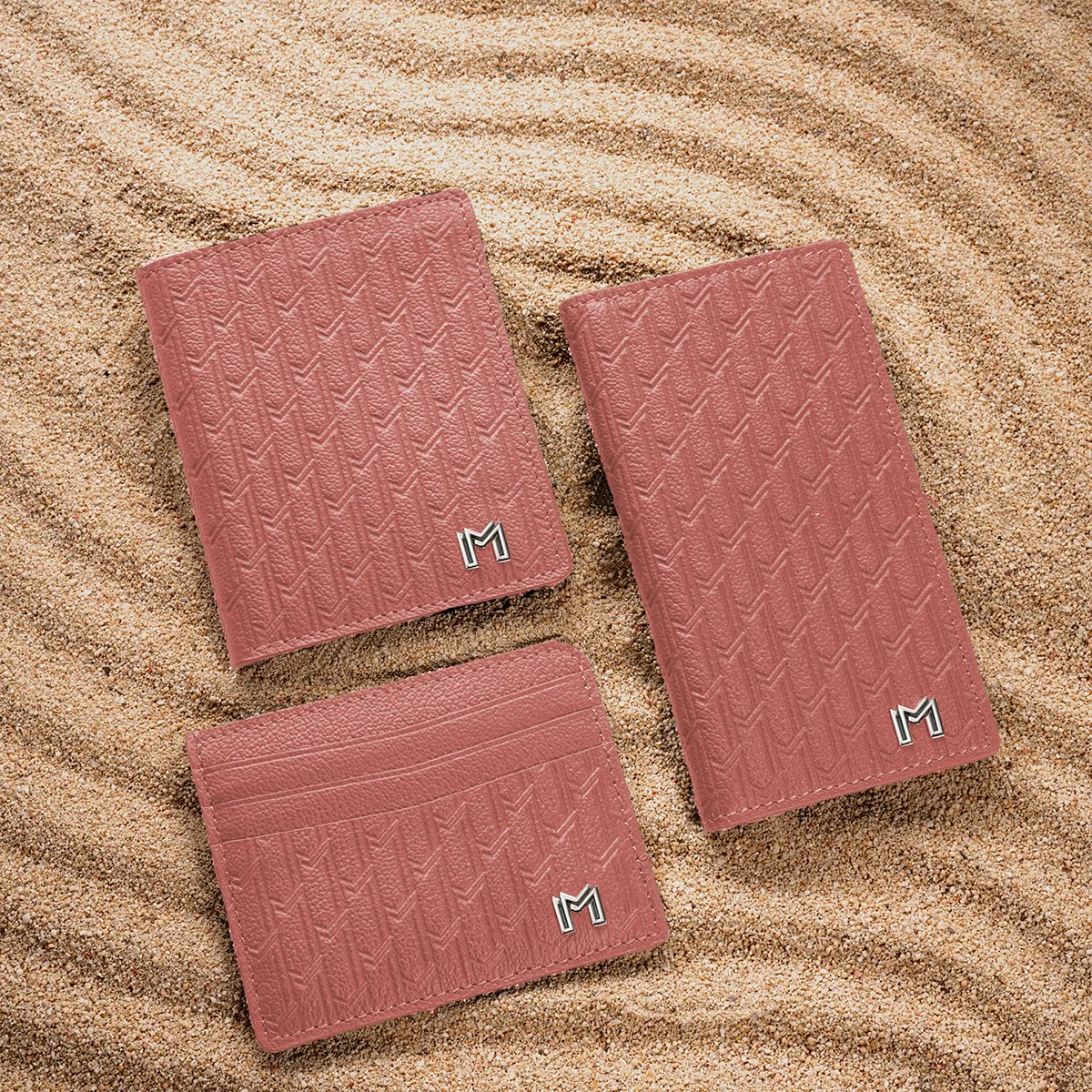 Camel Leather Pink / Silver - Image 5
