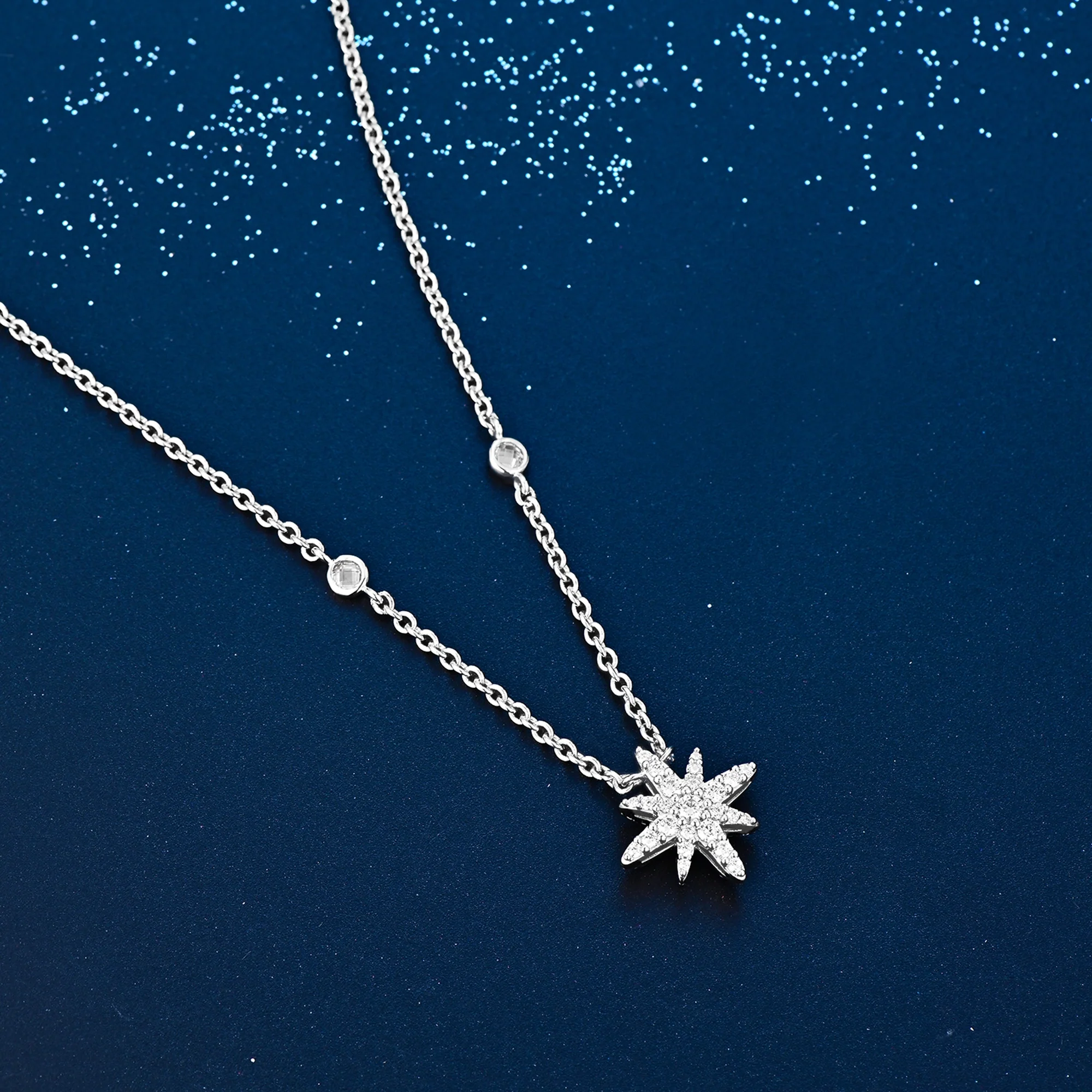 Moonstar / Simple Necklace Silver - Image 4