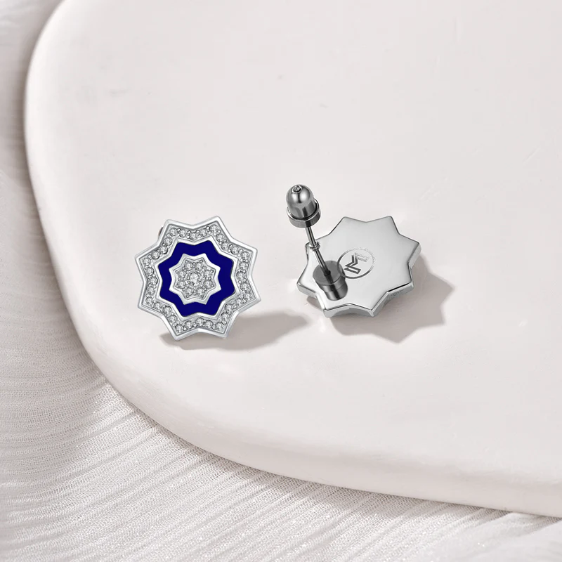 Najm / Earrings Blue Silver - Image 3