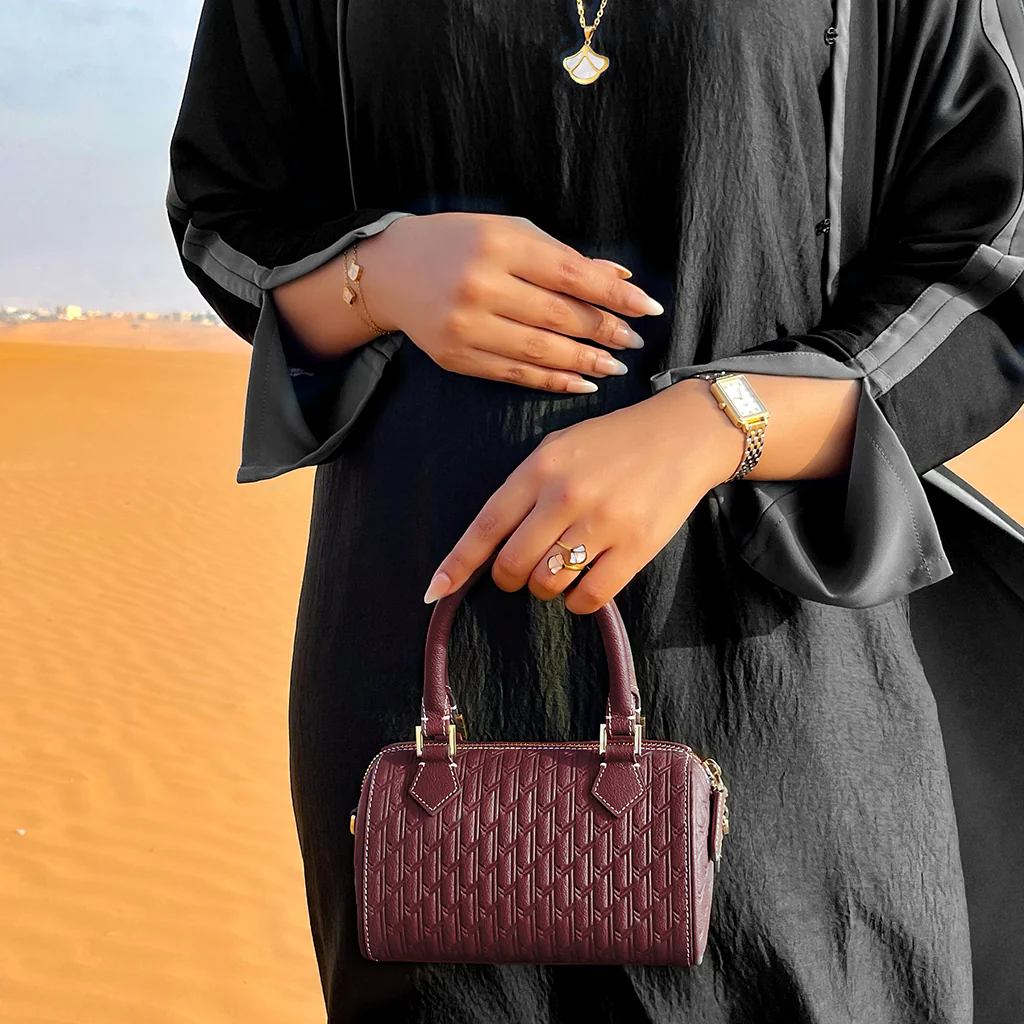 Reem Handbag / Burgundy - Image 8