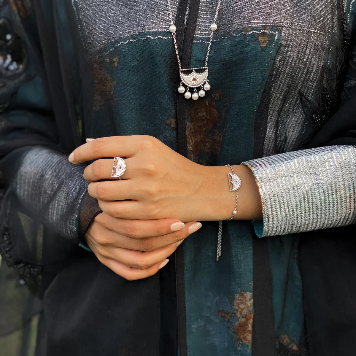 Shnaf / Bracelet Pearl Silver - Image 5