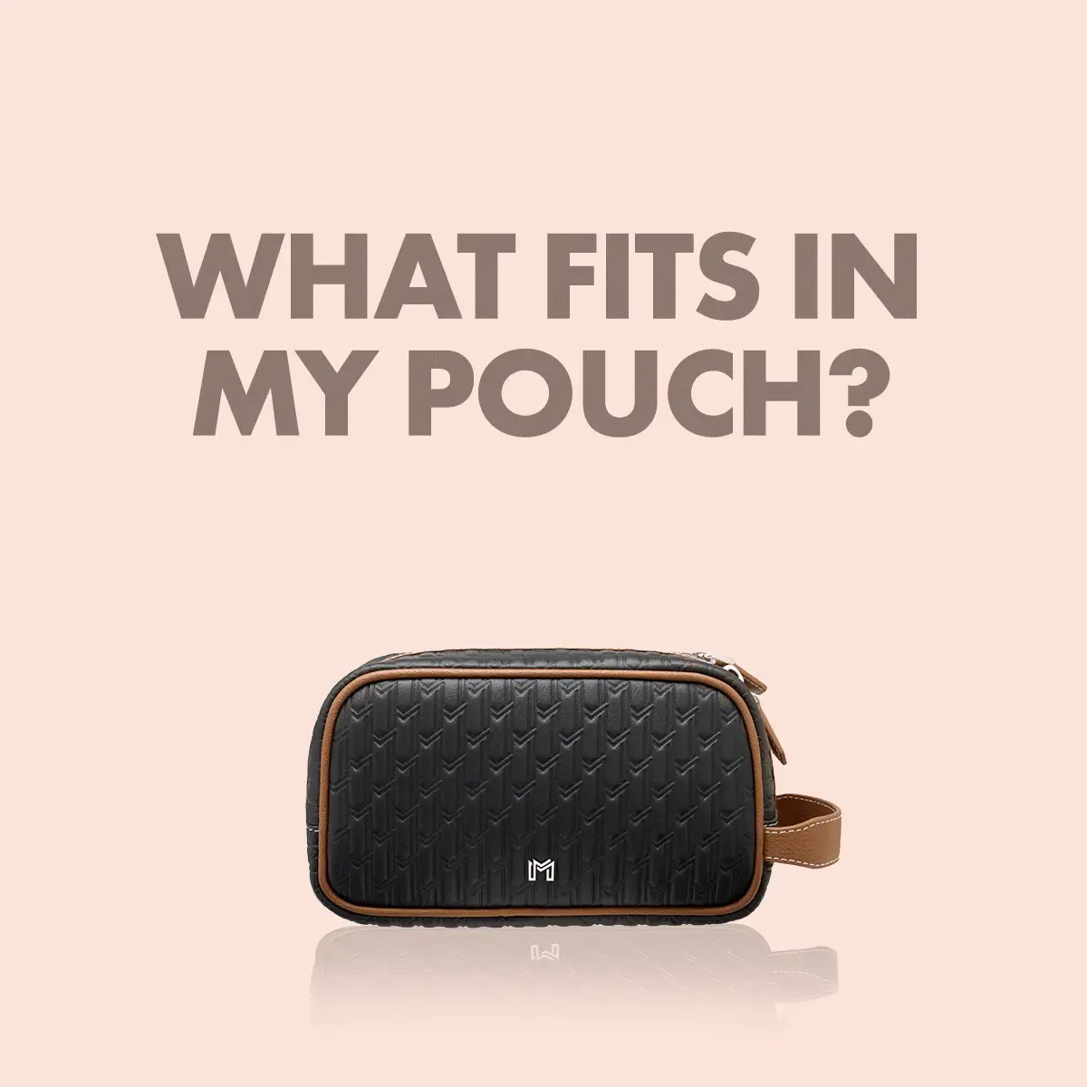 Travel Pouch Black & Tan / Silver - Image 9