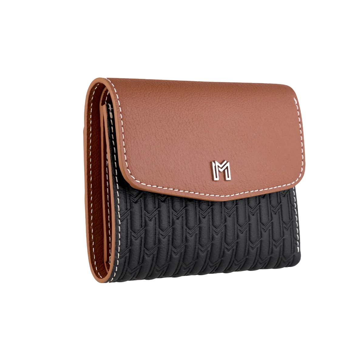 Camel Leather Black & Tan / Silver - Image 3