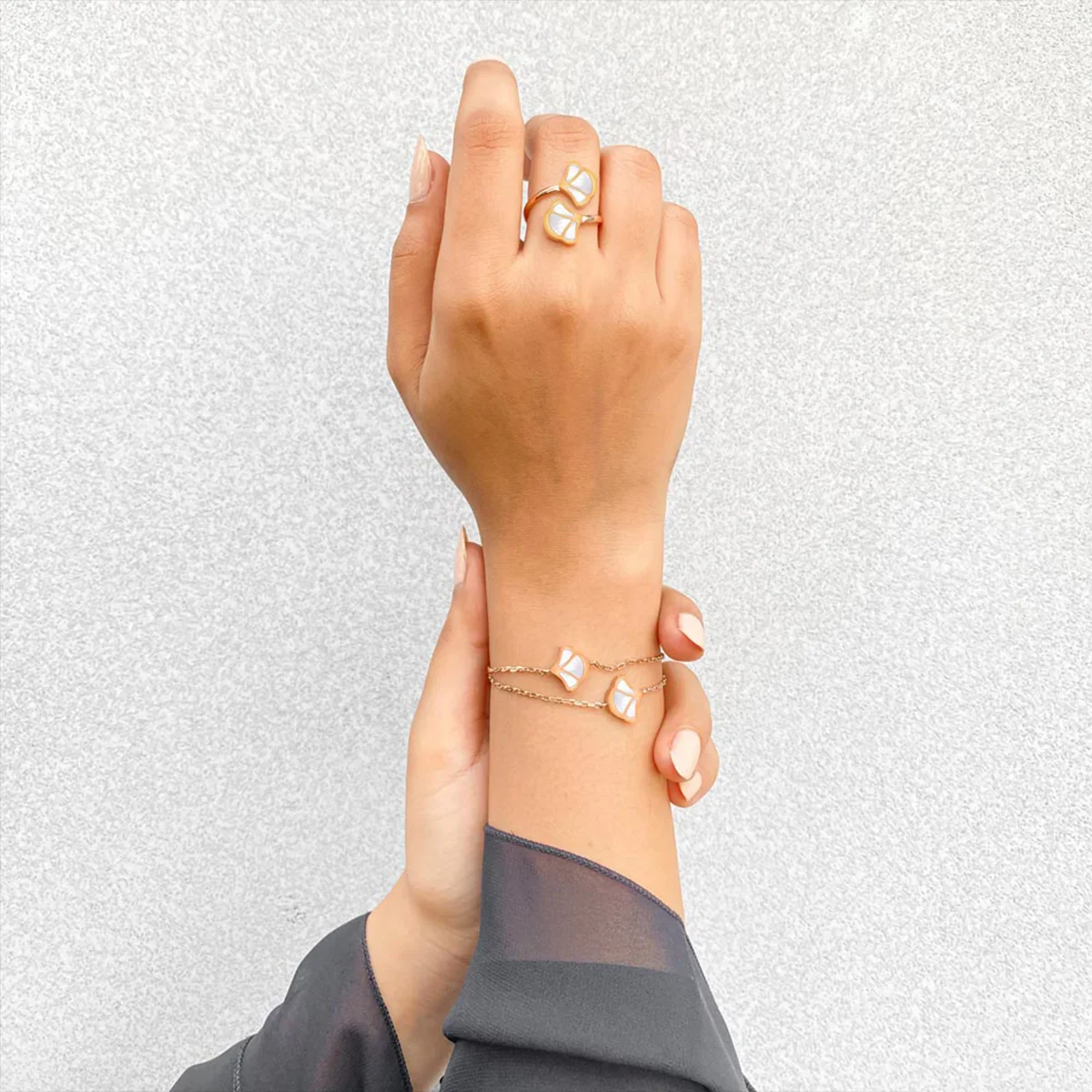 Tulip / Bracelet Pearl Rose Gold - Image 6