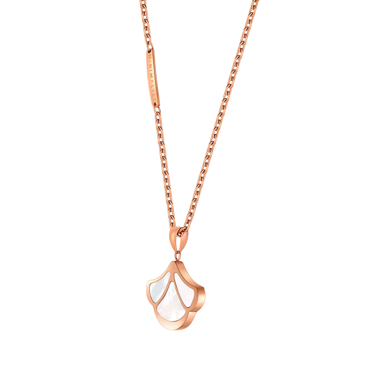 Tulip / Necklace Pearl Rose Gold - Image 2