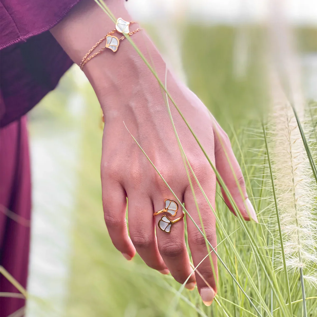 Tulip / Ring Pearl Gold - Image 5